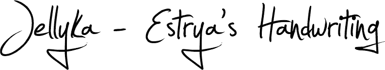 jellyka---estrya's-handwriting font Handwriting font Estrya's  Jellyka