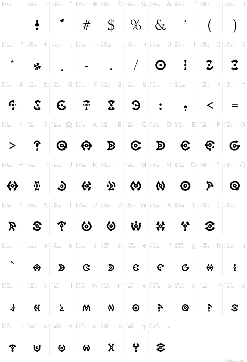 On Target font