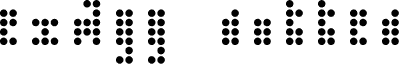 00ne Exagg Dotted (for Thalamic) Regular