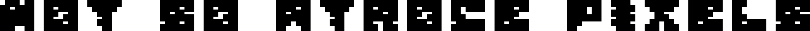 00ne Not so Atroce Pixels BLACK Regular