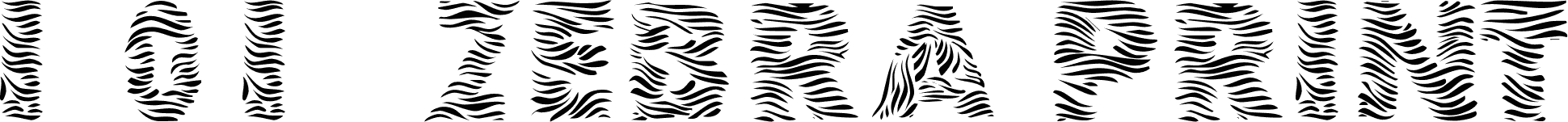 101-zebra-print-font