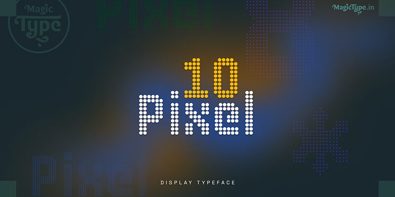 10 Pixel Schriftart