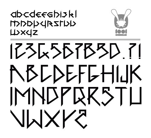 1001head Font Czcionka