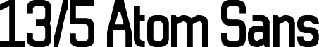 13/5Atom Sans Regular