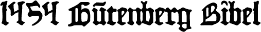 1454 Gutenberg Bibel