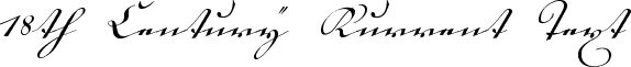 18th Century Kurrent Text