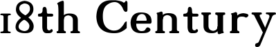 Preview of the 18thCentury font