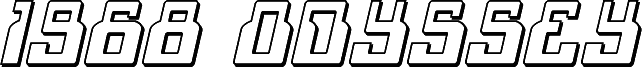 1968 Odyssey 3D Italic
