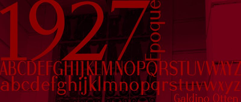 1927 Epoque Schriftart