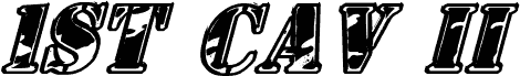 Aperçu de la police 1st Cav II Italic