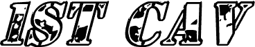 Preview of the 1st Cav Italic font