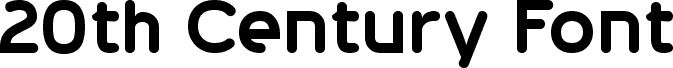 20th Century Font