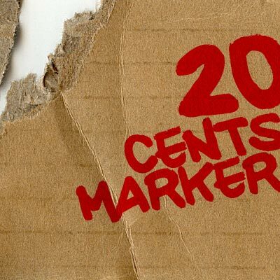 20 CENTS MARKER Шрифт