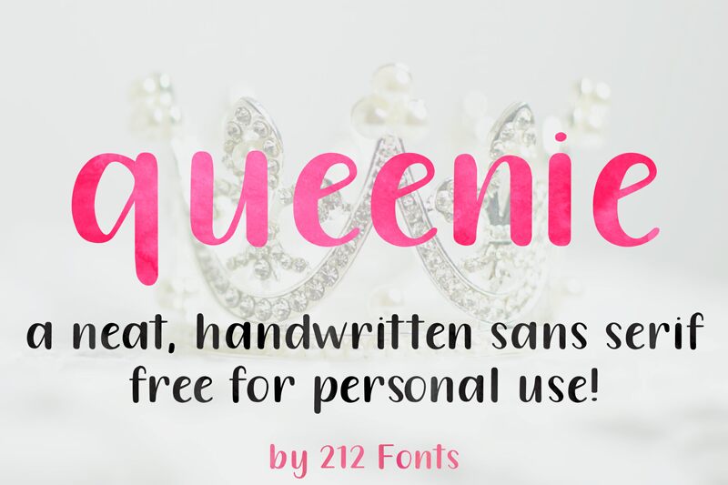 212 Queenie Sans Schriftart