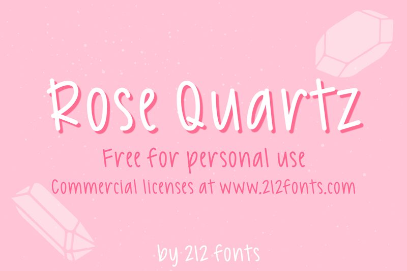 212 Rose Quartz Schriftart