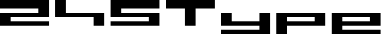 Preview of the 245Type Regular font