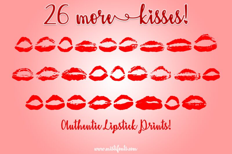 26 More Kisses Czcionka