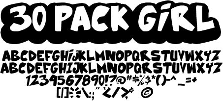 30 Pack Girl Schriftart
