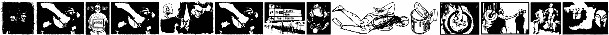 Preview of the 3-2-1-jungbats font