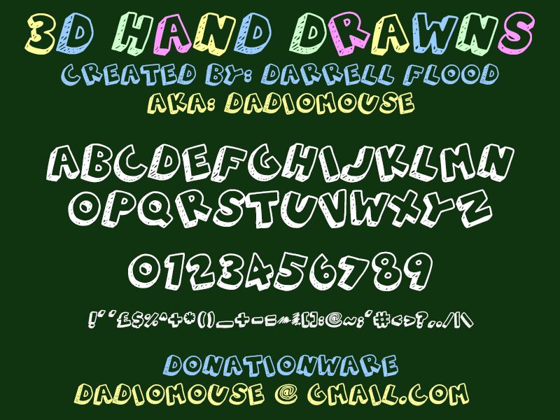 3D Hand Drawns Police