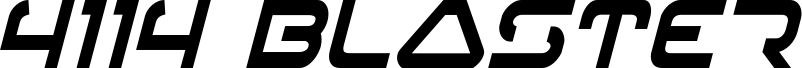 4114 Blaster Condensed Italic