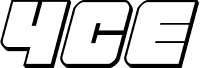 4ce 3D Italic шрифт