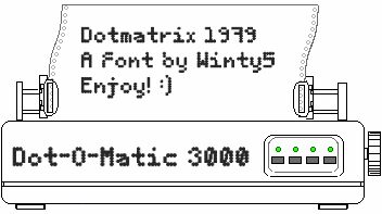 5Dotmatrix 1979 Czcionka