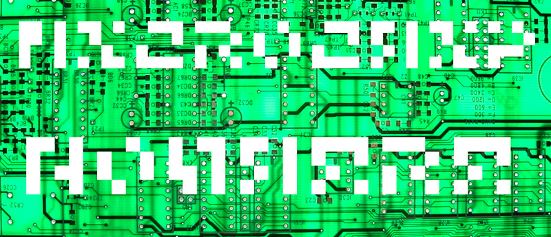 5Microchip Nowhere Czcionka