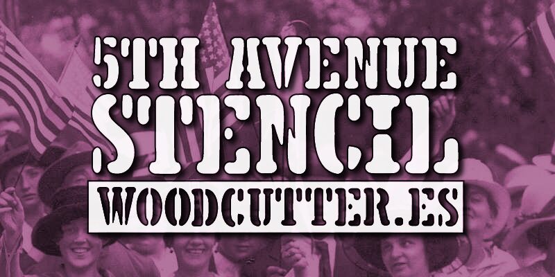 5TH AVENUE STENCIL Carattere