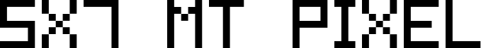 Preview of the 5x7 MT Pixel font