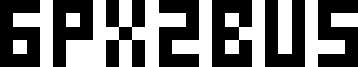 Preview of the 6px2bus font