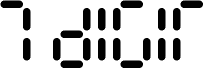 Preview of the 7 digit Regular font