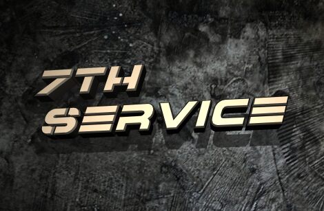 7th Service Schriftart