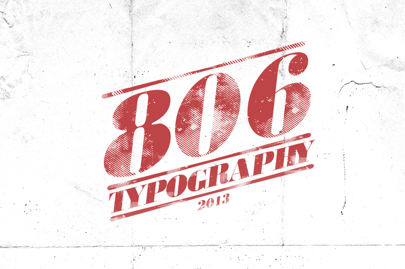 806 Typography Carattere