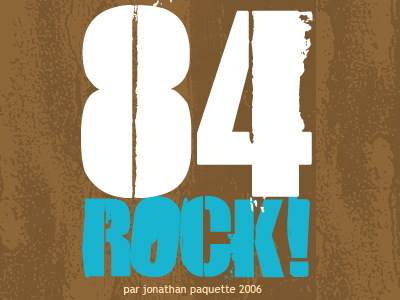 84 Rock! Schriftart