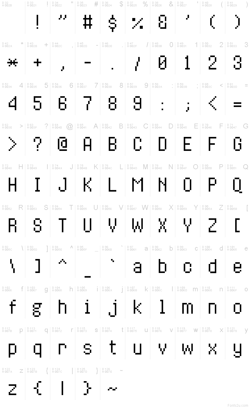 8-bit Operator+ Regular 字体| Fonts2u.com