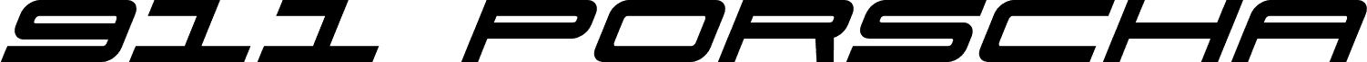 911 Porscha Bold Italic