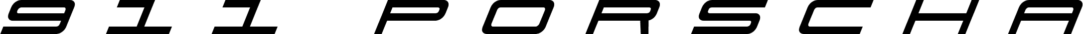 911 Porscha Title Italic