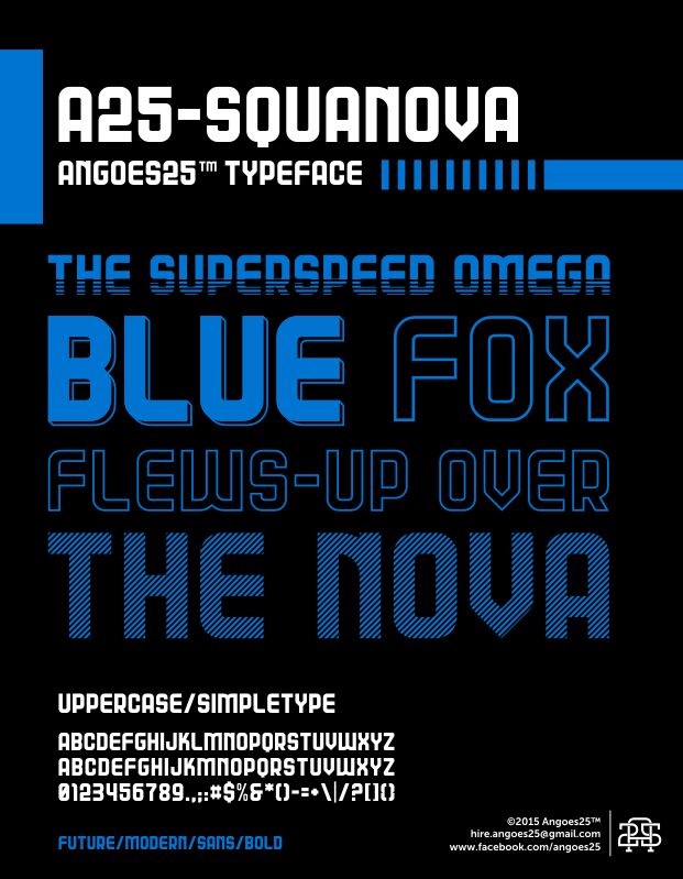 A25-SQUANOVA Czcionka