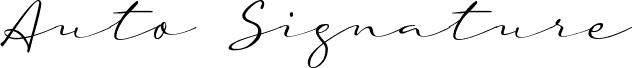 a Auto Signature