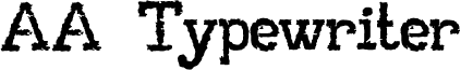 AA Typewriter