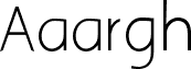 Aaargh Cyrillic Normal