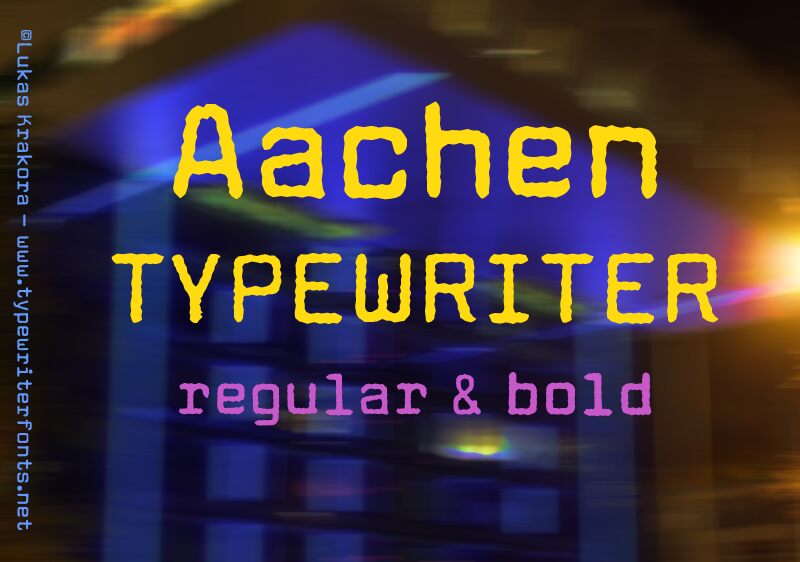 Aachen Typewriter Czcionka