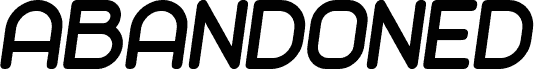 Abandoned Black Italic