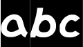 Vorschau der Schriftart abc-Inverse