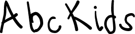 Preview of the AbcKids font