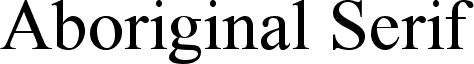 Aboriginal Serif