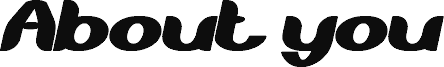Vorschau der Schriftart About you Bold Italic