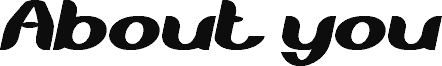 Vorschau der Schriftart About you Italic