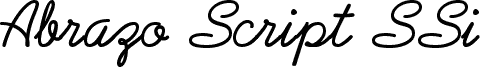 Abrazo Script SSi Normal